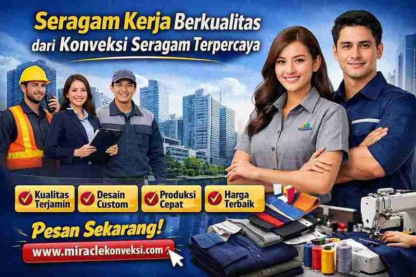 Seragam Kerja Berkualitas dari Konveksi Seragam Terpercaya